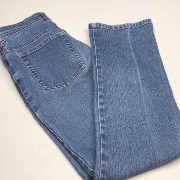 VINTAGE GLORIA VANDERBILT CROP STRAIGHT JEANS 8x26 - Picture 2 of 11